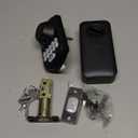 TEEHO TE002 Fingerprint Door Lock - Keyless Entry Electronic Keypad Deadbolt with 2 Backup Keys - Auto Lock - Easy Installation - Smart Locks for Front Door - Matte Black