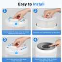 Core 300 Replacement Filter Compatible with LEVOIT Core 300 and Core 300S Air Purifier, 3-in-1 H13 True HEPA and Activated Carbon Replacement Filter, Core 300-RF, 2 Pack, White