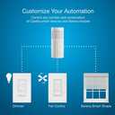 Lutron Caseta Smart Lighting Auto On and Off Motion Sensor, For Dimmers, Switches, and Fans Controls, No Wires Required, PD-OSENS-WH, White