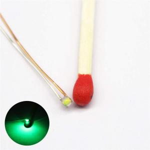 25pcs Pre-soldered Micro Litz Wired Leads Green SMD LED 0603 + Multi-Resistor