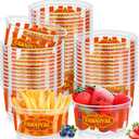Sumind 50 Pcs Carnival Party Supplies 12 oz Carnival Plastic Bowls Disposable Tablewares Decorations Circus Food Serving Bowls for Guests Circus Themed Birthday Party Favors Supplies
