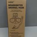 Nearsighted Snorkel Gear, Nearsighted Dry Snorkel Mask Set for Adult Youth, Nearsighted Anti Fog Diving Mask with Detachable Camera Mount & Adjustable Strap for Scuba Diving, Snorkeling, Freediving -2