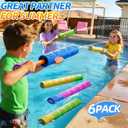 6 Pack Water Guns for Kids Adults, Pool Toy for Boys Girls Ages 4-8 8-12, Ideas Gift Toys for Summer Outdoor Swimming Pool Backyard Beach Water Game, 12 inches x 5.9 inches x 4.1 inches