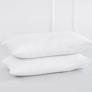 MooMee Bedding Pillowcases Pack of 2 100% Washed Cotton Linen Like Textured Breathable Durable Soft Comfy (Solid Off White, King)