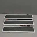 Copco 3-Tier Non-Skid Spice Rack Organizer for Kitchen Cabinet or Pantry, 15-Inch Tiered Shelf, White/Gray, Slip-Resistant Design for Jars and Bottles