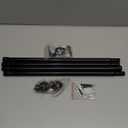 Alskarhem Black Curtain Rods for Windows 30 to 60 Inch,5/8 Inch Small Curtain Rod Set With Brackets