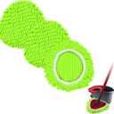 Mop Replace Head for O Cedar, Spin Mop Heads Replacements for Ocedar Easywring 1 Tank Spin Mop, Chenille Duster for Ocedar Mop Include 3 Pack Microfiber Chenille Mop Pad for Ocedar Spin Mop