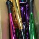 Lewtemi 24 Pack 7 Inch Metallic Trumpet Toys Plastic Trumpets Kids Horn Musical Instruments Music Party Favors Noisemaker Toys for Parties Events Stage Props