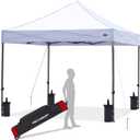 ABCCANOPY Patio Pop Up Canopy Tent 10x10 Commercial-Series (White)