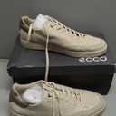 ECCO Men's Street LITE Court Sneaker, Limestone Suede/ Nutmeg Brown, 12-12.5