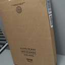 CHURCH Toilet Seat, Easy Clean Hinges Release for Deep Cleans, Durable Enameled Wood Seat, Elongated, White