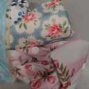 Babygoal Baby Girl Swim Diapers 3 Pack for 8M-3T Babies and Toddlers, Reusable Adjustable Washable for Swimming Lessons-Flower (Large, 01 Rose & Peach Blossom)