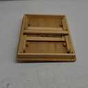 Bamboo Laptop Desk with Folding Legs Tilting Surface Workstation Table Adjustable Laptop Stand Bed Tray for tv Sofa Study Computer Ipad Book (Natural)