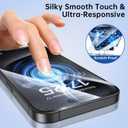 SYNCWIRE Screen Protector for iPhone 15 Pro Max, 3 Pack Shatterproof Tempered Glass [Easy Installation Frame] [9H Hardness] [99.99% HD Clear] [Case Friendly] [Bubble Free] for Apple 6.7 inch