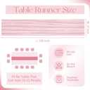 10 Pack Light Pink Cheesecloth Table Runner 17x108 Inch Boho Gauze Cheese Cloth Table Runners for Wedding Party Baby Shower Birthday Home Decor