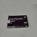 Disposable #15 Scalpel Blades, Sterile Pack of 20 Dermaplaning Blades with Plastic Scalpel Handle, Surgical Knife Scalpel for School Science, High Carbon Steel Dermablade Surgical Blades