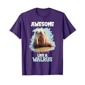 Walruses Awesome like a Walrus T-Shirt, S