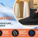 Heated Slipper Boot for Men and Women – Upgraded 2024 Edition Rechargeable Foot Wear with 3 Temperature Settings Keep Feet Warm up to 11 Hours Unisex