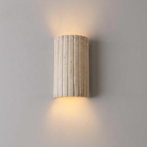 Hardwired LED Wall Sconce,Modern Natural Yellow Travertine Wall Lights for Bedroom with 3000K Warm White,Indoor Wall Lamp for Living Room,Dining Room,Hallway,Stairway,Wall Decor