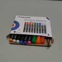 maxtek Neon Dry Erase Markers for Glass,Window Markers for Dry Erase Board,Chalkboard,LED Note Board,Acrylic Refrigerator Calendar,Bullet Tip,Low Odor,Assorted Colors,9 Count