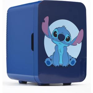 Ukonic Disney Stitch Mini Fridge 10L, Holds 15 Cans, AC/DC, Portable Cooler for Snacks & Drinks  Bedroom, Office, Dorm  Great Gift for Fans