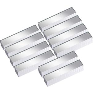 Nuanchu 3/8 x 2 Inch Mirrors Mosaic Tile Rectangular Small Mosaic Mirrors DIY Craft Decorative Glass for Household Wall Ceiling Decorations(60 Pieces)
