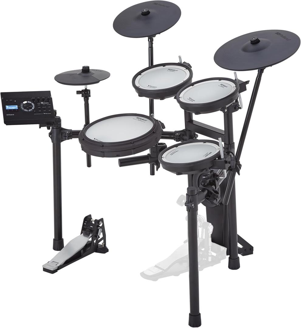 Roland TD-17KV2 V-Drums | Quiet 5-Piece Electronic Drum Kit with Crash, Ride & Hi-Hat with Controller Pedal