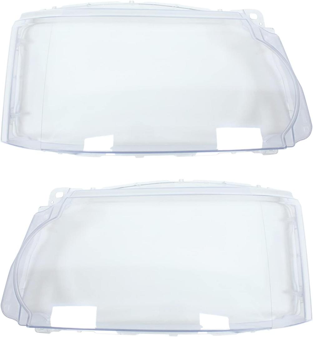 NewYall Left and Right Clear Headlight Lens Shell Cover for Land Rover Range Rover Sport 2010-2013