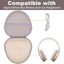Hard Travel Case for Apple AirPods Max 2/AirPods Max Wireless Over-Ear Headphones(Sandstone Case)
