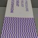 C CUSHION LAB Patented Pressure Relief Seat Cushion for Long Sitting Hours on Office/Home Chair, Car, Wheelchair - Extra-Dense Memory Foam for Hip, Tailbone, Coccyx, Sciatica - Light Grey 