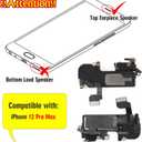 Earpiece Speaker for iPhone 12 Pro Max Ear Speaker Replacement for iPhone 12 Pro Max Speaker Replacement Light Proximity Sensor Flex Cable Earphone Speaker Assembly with Tools