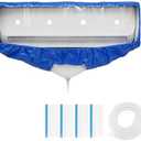 Leak Saver Mini Split Cleaning Bag | 360 Waterproof Design | Fits Systems 38in - 48in Long | Mini Split Cleaning Kit Includes Overspray Guards and Drain Hose