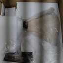 LINGCMP Indoor Mid Century Modern Wall Sconce Nordic Yellow Natural Travertine Bedside Wall Light Vintage Marble Wood Farmhouse Hallway Wall Mounted Lamp for Bathroom Living Room Hallway