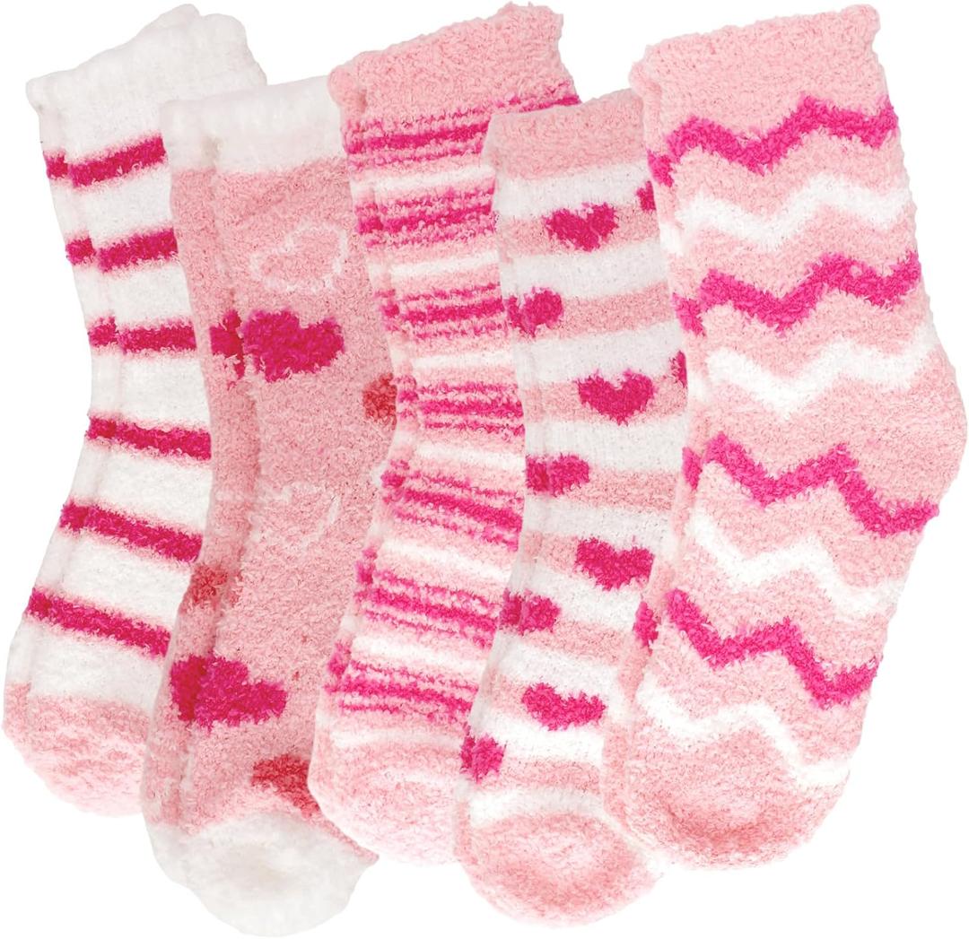 Fuzzy Socks for Women, Valentines Socks Valentines Gifts for Mothers Day Sleeping Slipper Socks