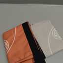 Bread Bags for Homemade, Beeswax Reusable Bread Bag for Sourdough 2-Pack, Large Linen Cotton Reusable Waxed Food Storage Bag to Keep Sourdough Fresh, Freezer-Safe (Orange&Grey)