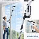 Window Vacuum Squeegee Cordless, Electric Window Cleaner Tool with 2000Pa Suction, 2200mAh Rechargeable Battery, 150mL Detachable Tank, 11-Inch Blade for Windows, Shower Doors, Mirrors