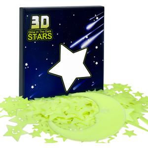 Valentines Day Gifts for Kids Stars - Glow in The Dark Stars Stickers for Ceiling Valentines Birthday for Kids Teen Boys Toddler Adults Room Decor Christmas Stocking Stuffers for Kids (Fluorescent Color)