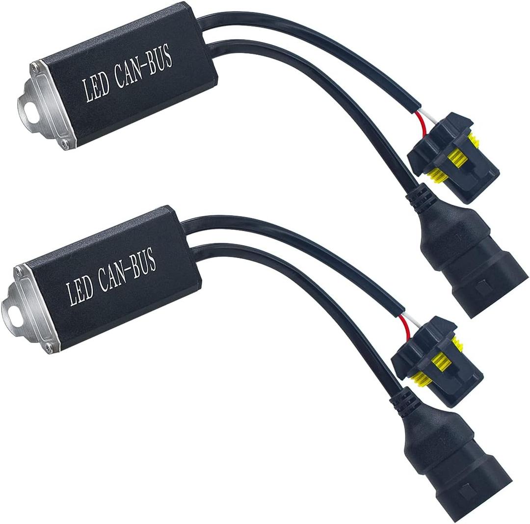 HIKARI 9005 9006 9012 Canbus Decoder Kits Compatibility Anti Flickering Resistor Warning Canceler Pack of 2