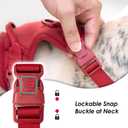 No Pull Dog Harness, Puppy Vest with Front Clip for Large Sized Dog(Burgundy Red, L)