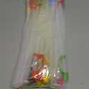 Multifunctional 24 Pack Bendable Straws and Covers. 11 Inch Long Flexible Straws. Reusable with Colored Caps and 2 Straw Cleaning Brushes