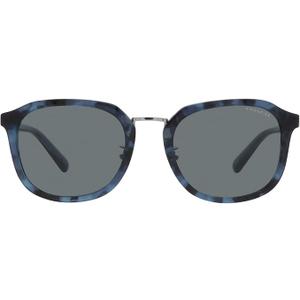 Coach HC8366 Sunglasses, Blue Tortoise/Blue Solid, 54 mm
