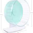 Niteangel Super-Silent Hamster Exercise Wheels: - Quiet Spinner Hamster Running Wheels with Adjustable Stand for Hamsters Gerbils Mice Or Other Small Animals (L, Mint Green)
