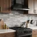 2026 New Upgrade Peel and Stick Backsplash Tile, Peel and Stick 11.34" X 11.57" Wall Tile for Kitchen, Bathroom, Fireplace, Laundry (Light Rustic, 1 Pack)