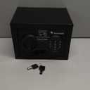 Bonsaii Safe Box with Electronic Keypad, Steel Security Lock Box with Key, 0.23 Cubic Feet, 9.06" W x 6.69" D x 6.69" H, Small Hidden Safe for Cash Jewelry