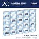 Cottonelle Professional Standard Roll Toilet Paper, Bulk (13135), 2-Ply, White, Compact for Easy Storage (20 Rolls of 451 Sheets, 9,020 Sheet Total)