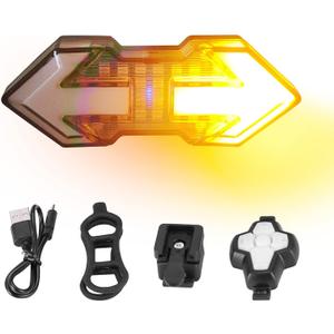 JINKEY Bike Turn Signals,Bright Bike Tail Light with Turn Signals, 120 Lumens USB Rechargeable LED Rear Bike Light, Wireless Remote Control Bike Blinkers, IPX5 Waterproof Bike Safety Light for Night