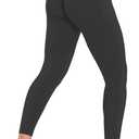 Impact Leggings Hidden Scrunch Sports Seamless Yoga Pants Women Workout Fitness Gym Outdoor Legging (Medium, Midnight Black)