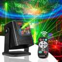 Mini Disco Party Lights - Sound Activated RGB DJ Strobe Light, Portable LED Projector for Home Room Karaoke Birthday Christmas Family Gathering Gift