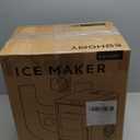 EUHOMY Nugget Ice Makers for Countertop with Ice Scoop & Basket, Self-Cleaning Sonic Pebble/Pellet Ice Maker Machine with 35lbs/24H Soft Ice for Home/Kitchen/Office, Stainless Steel, Silver