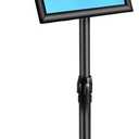 Sign Stand Adjustable for Floor Standing, Vertical and Horizontal Display with Heavy-Duty Base, Aluminum Alloy Opening Closing Frame (11 x 17 Black)